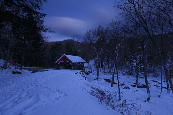 Flume Covered Bridge - Franconia Notch State Park New Hampshire Print