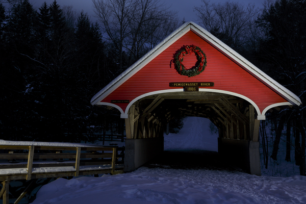 Flume Covered Bridge - Franconia Notch New Hampshire Print