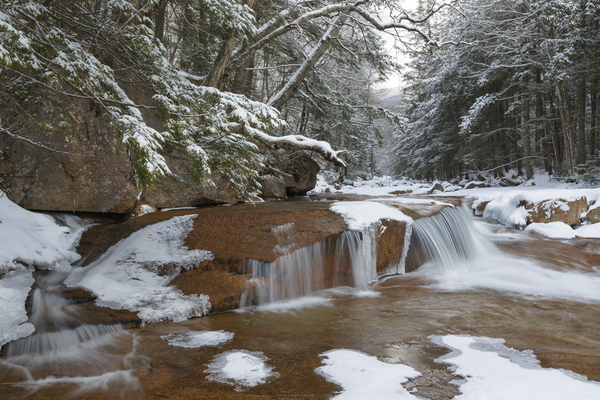 Pemigewasset River - Franconia Notch State Park New Hampshire Print