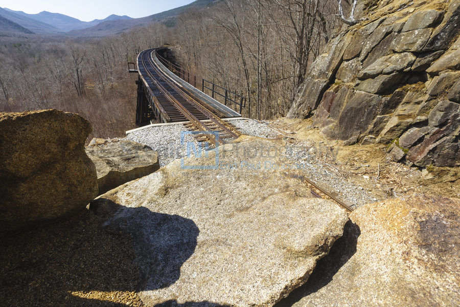 Frankenstein Trestle - Maine Central Railroad New Hampshire  Print