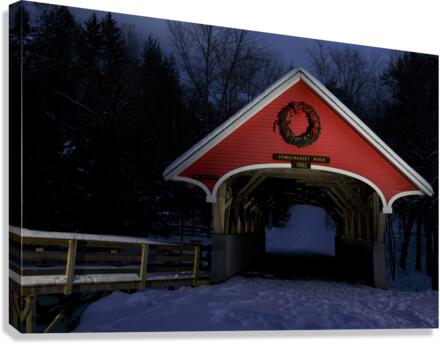Flume Covered Bridge - Franconia Notch New Hampshire Canvas Print