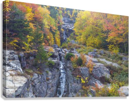 Silver Cascade - Crawford Notch New Hampshire  Canvas Print