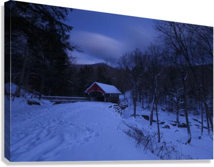 Flume Covered Bridge - Franconia Notch State Park New Hampshire Canvas Print