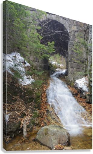 Granite Railroad Bridge - Crawford Notch New Hampshire Canvas Print