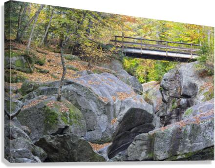 Sculptured Rocks Natural Area - Groton New Hampshire Canvas Print