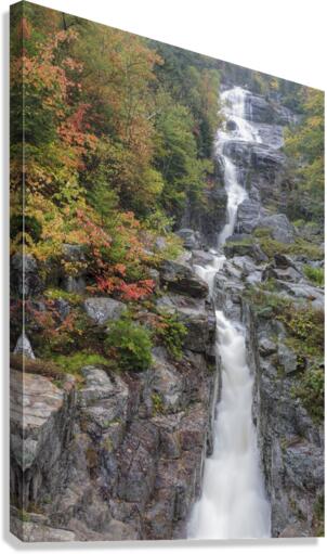 Silver Cascade - Crawford Notch New Hampshire  Canvas Print