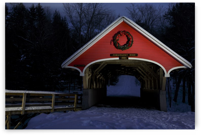 Flume Covered Bridge - Franconia Notch New Hampshire by ScenicNH Photography