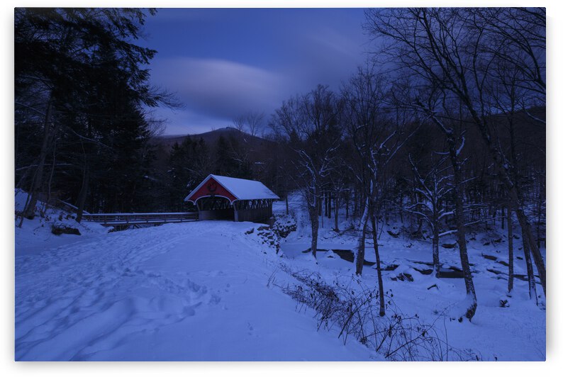 Flume Covered Bridge - Franconia Notch State Park New Hampshire by ScenicNH Photography