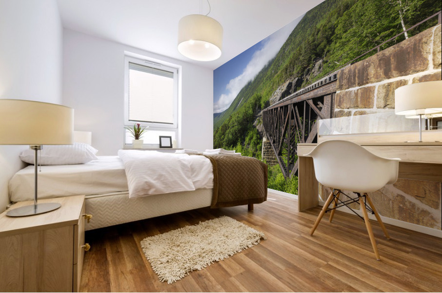 Willey Brook Trestle - Crawford Notch New Hampshire Mural print