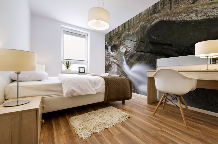 Loon Pond Mountain Cascades - Woodstock New Hampshire Mural print