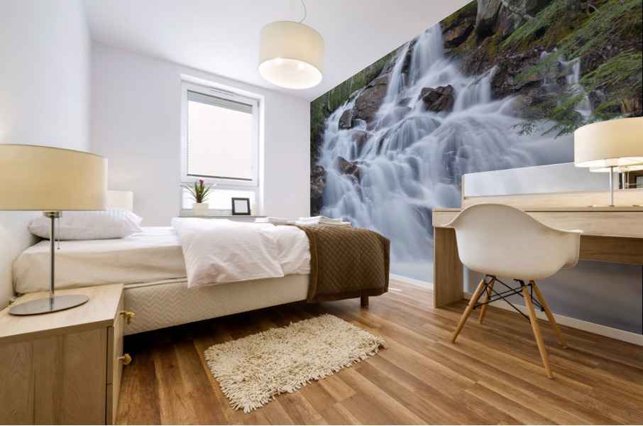 Birch Island Brook Falls - Lincoln New Hampshire Mural print