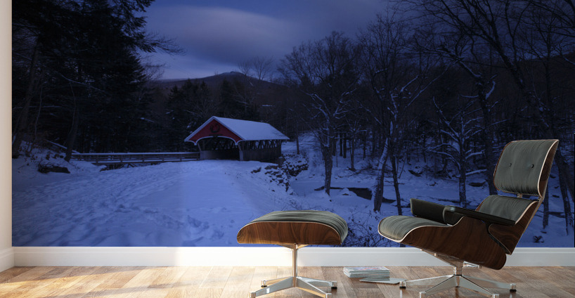Flume Covered Bridge - Franconia Notch State Park New Hampshire Wall Murals
