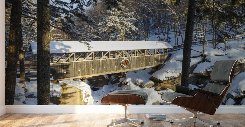 Sentinel Pine Covered Bridge - Franconia Notch New Hampshire Wall Murals