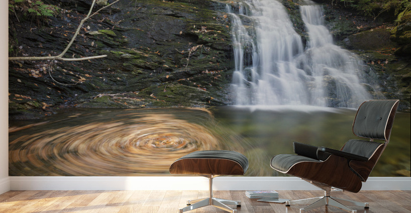 Blue Ravine Cascades - Kinsman Notch New Hampshire Wall Murals
