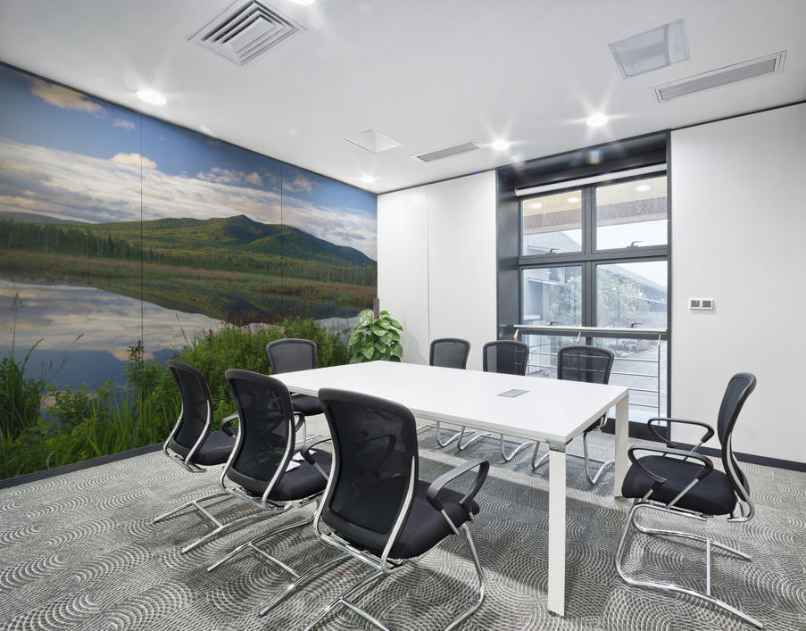 Cherry Mountain - Moorhen Marsh Pondicherry Wildlife Refuge Wall Printing