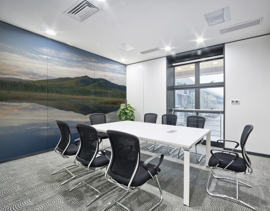 Cherry Mountain - Moorhen Marsh Pondicherry Wildlife Refuge Wall Printing