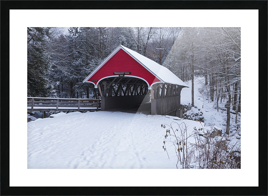Franconia Notch - White Mountains New Hampshire Picture Frame print