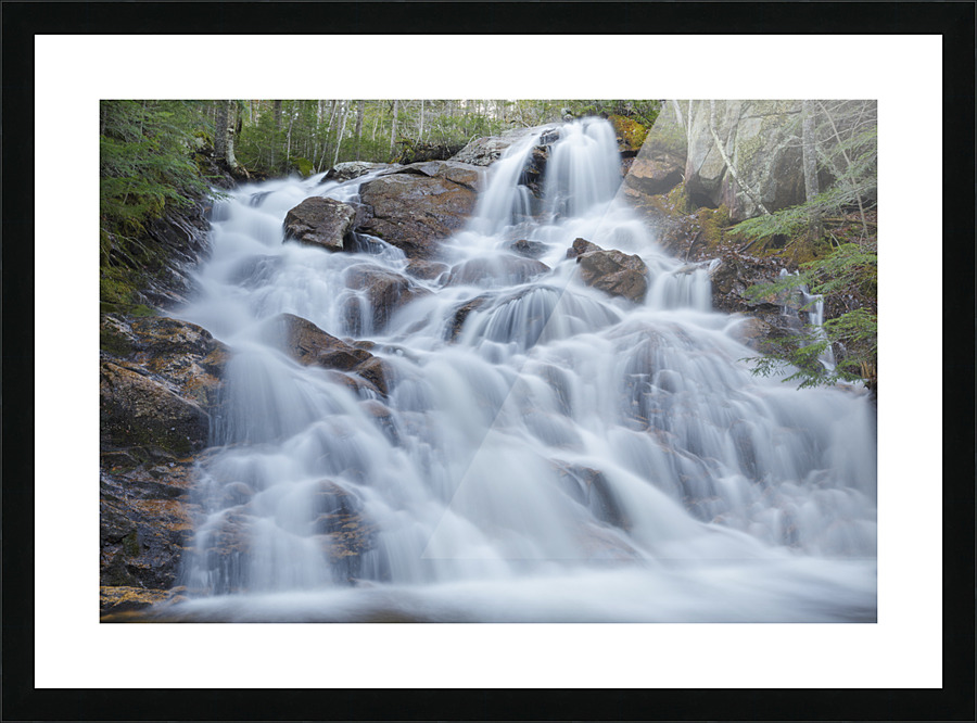 Birch Island Brook Falls - Lincoln New Hampshire Picture Frame print