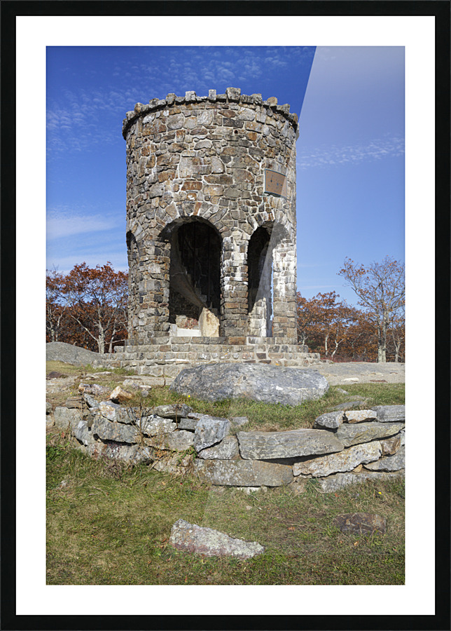 Mt. Battie Tower - Camden Hills State Park Maine Picture Frame print