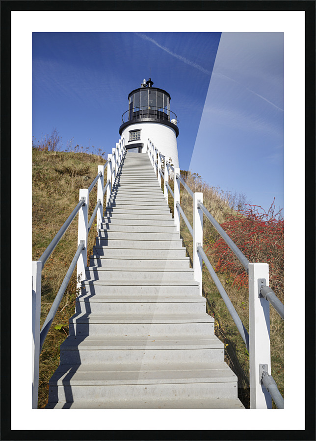 Owls Head Light - Owls Head Maine Picture Frame print