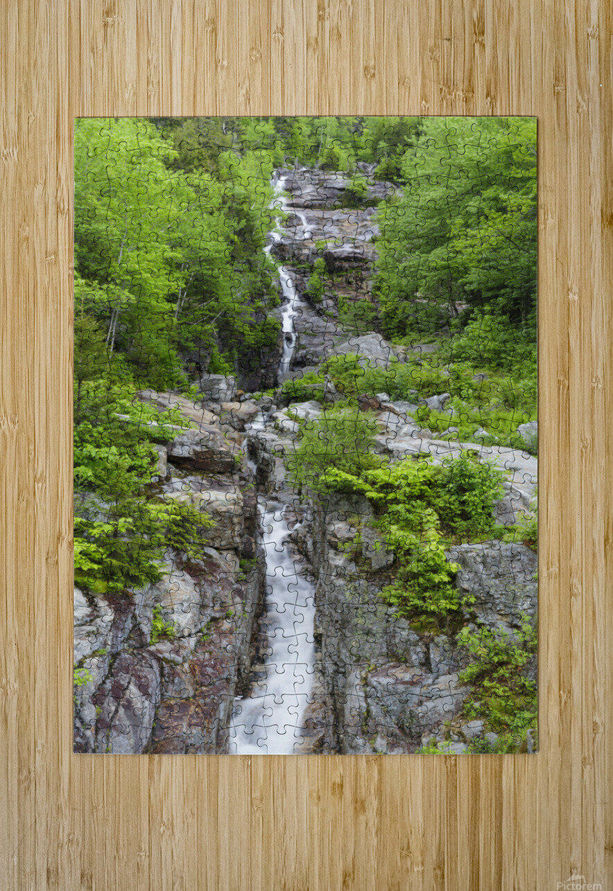Silver Cascade - Crawford Notch New Hampshire ScenicNH Photography Puzzle printing
