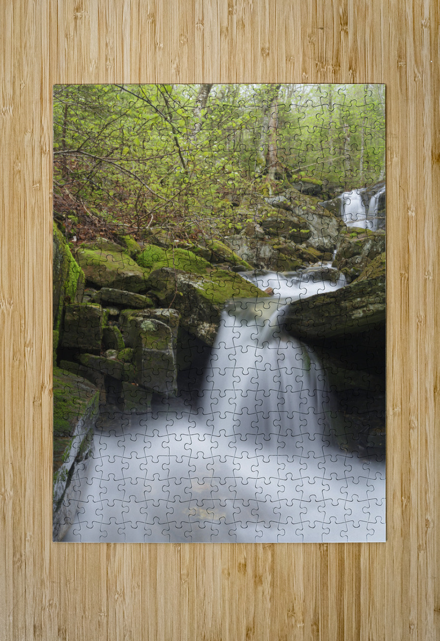Stark Falls Brook - Kinsman Notch New Hampshire  ScenicNH Photography Puzzle printing