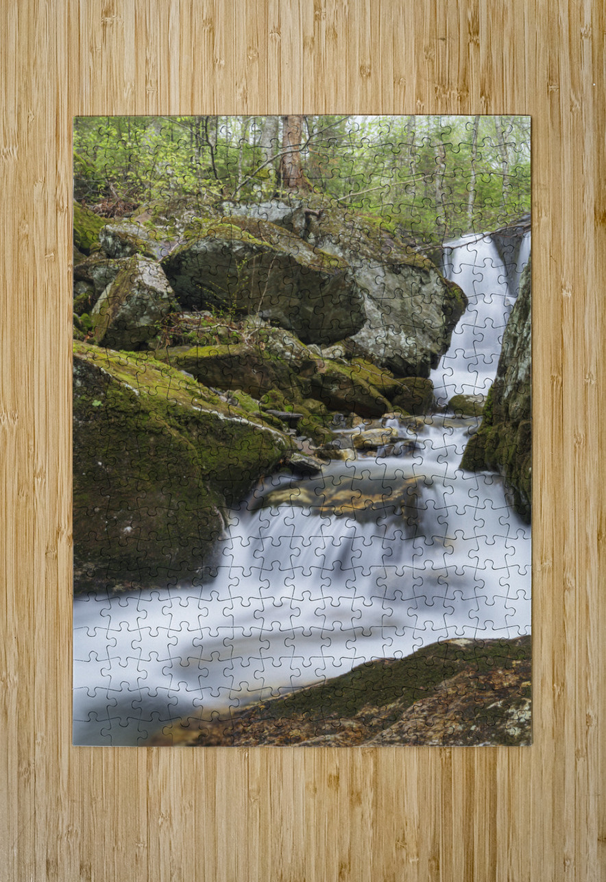 Stark Falls Brook - Kinsman Notch New Hampshire  ScenicNH Photography Puzzle printing