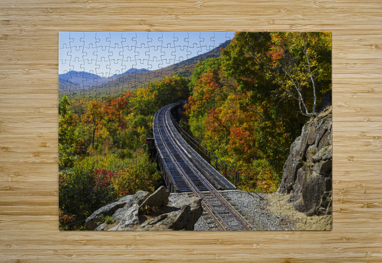 Frankenstein Trestle - Crawford Notch New Hampshire ScenicNH Photography Puzzle printing