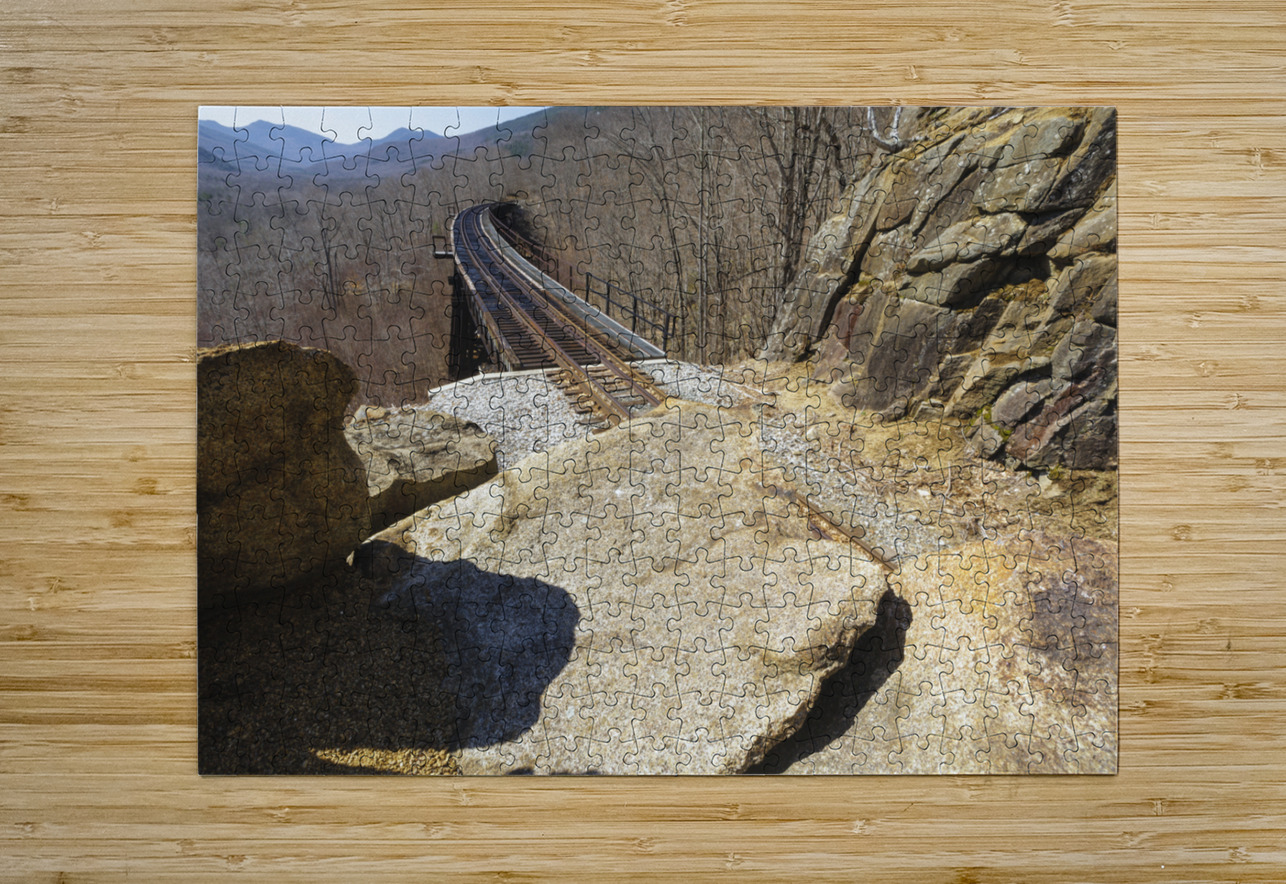Frankenstein Trestle - Maine Central Railroad New Hampshire ScenicNH Photography Puzzle printing