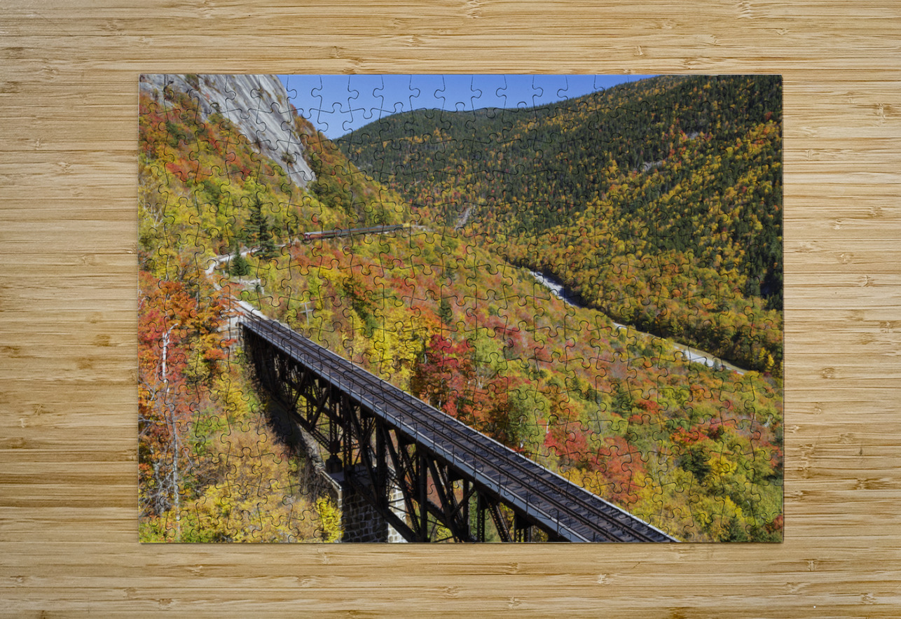 Willey Brook Trestle - White Mountains New Hampshire ScenicNH Photography Puzzle printing