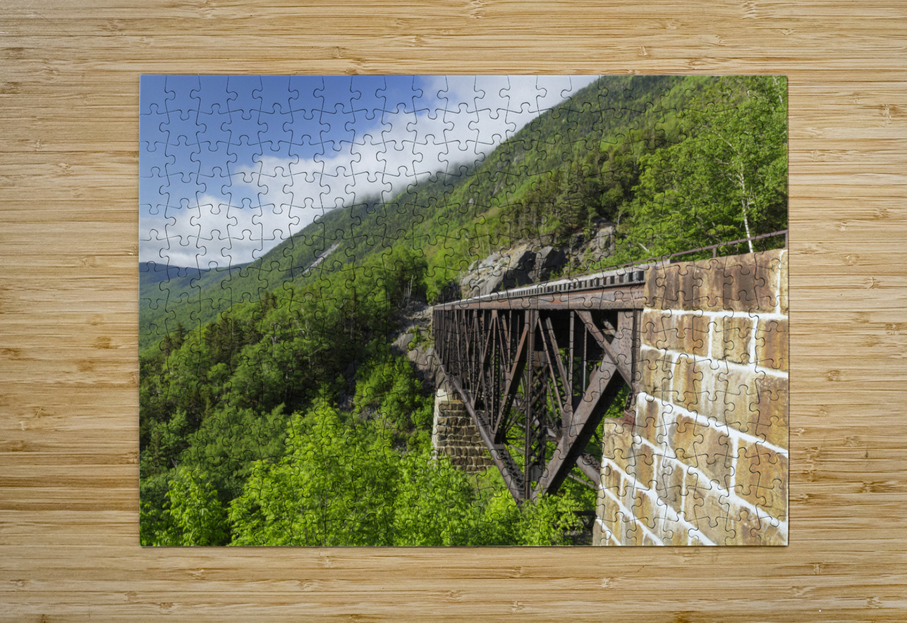 Willey Brook Trestle - Crawford Notch New Hampshire ScenicNH Photography Puzzle printing