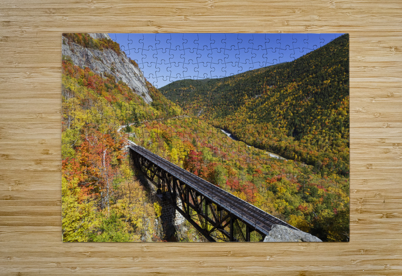 Willey Brook Trestle - Harts Location New Hampshire ScenicNH Photography Puzzle printing