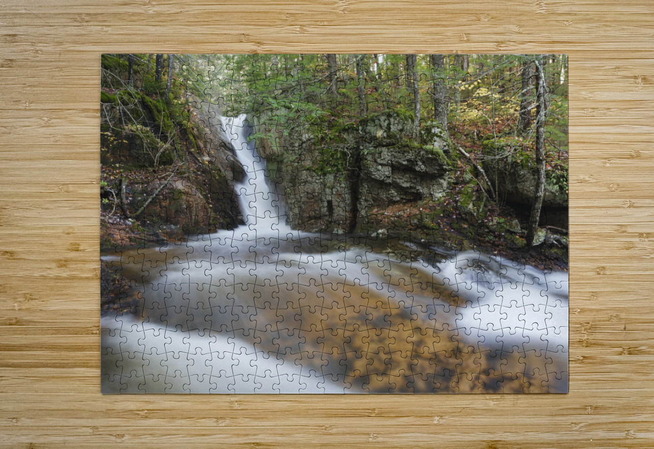 Ellens Falls - Albany New Hampshire ScenicNH Photography Puzzle printing