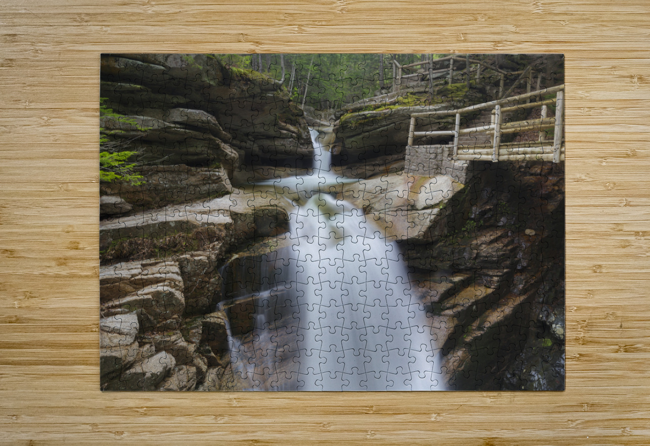 Sabbaday Falls - Waterville Valley New Hampshire ScenicNH Photography Puzzle printing