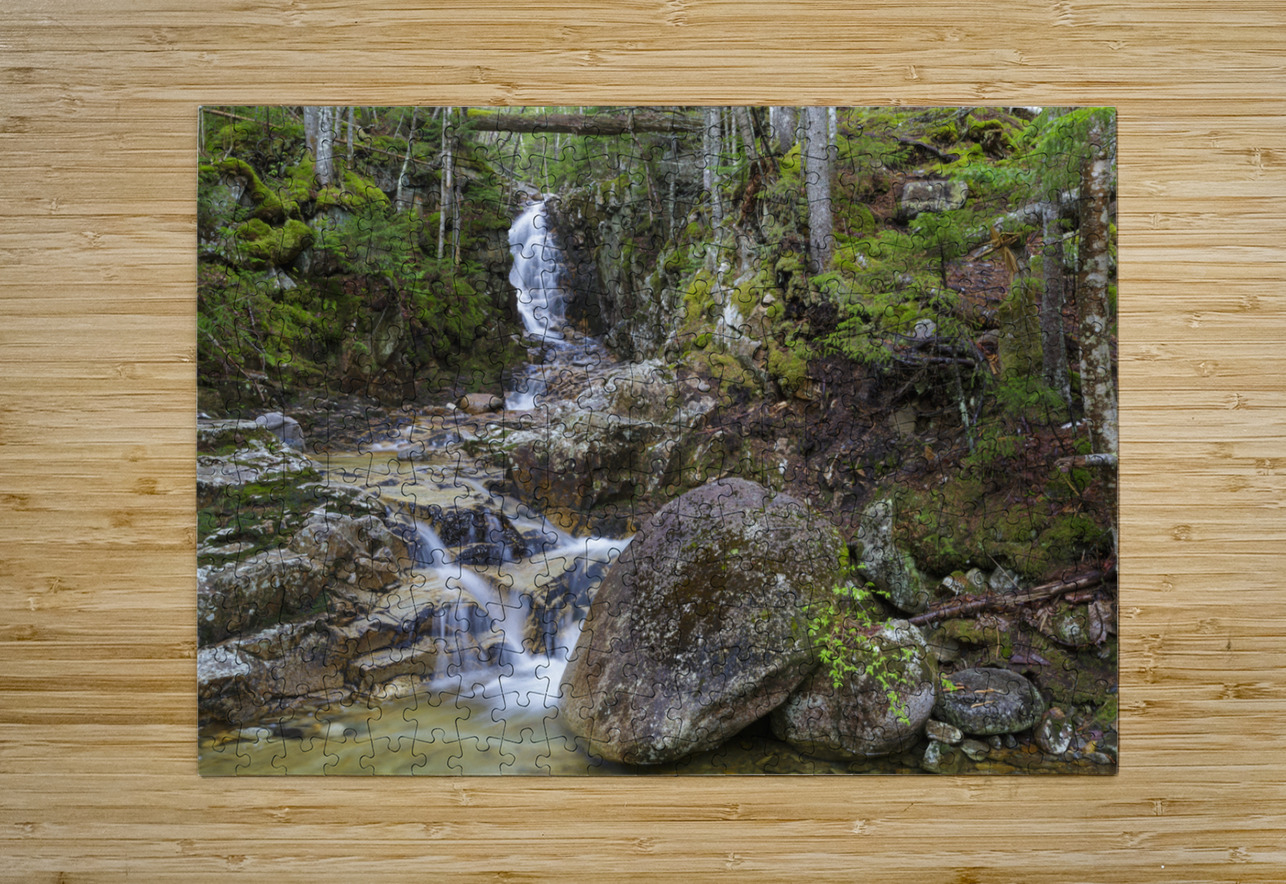 Pearl Cascade - Bethlehem New Hampshire ScenicNH Photography Puzzle printing