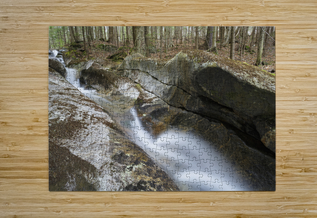 Loon Pond Mountain Cascades - Woodstock New Hampshire ScenicNH Photography Puzzle printing