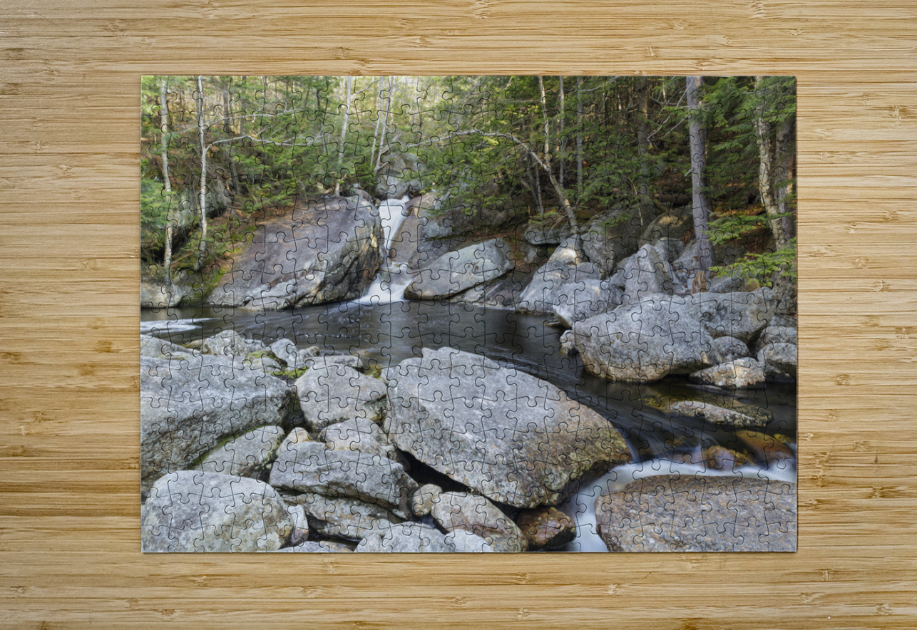 Harvard Brook - Lincoln New Hampshire ScenicNH Photography Puzzle printing