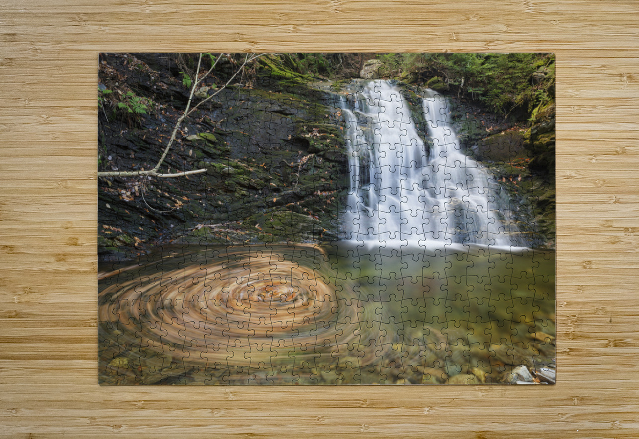 Blue Ravine Cascades - Kinsman Notch New Hampshire ScenicNH Photography Puzzle printing