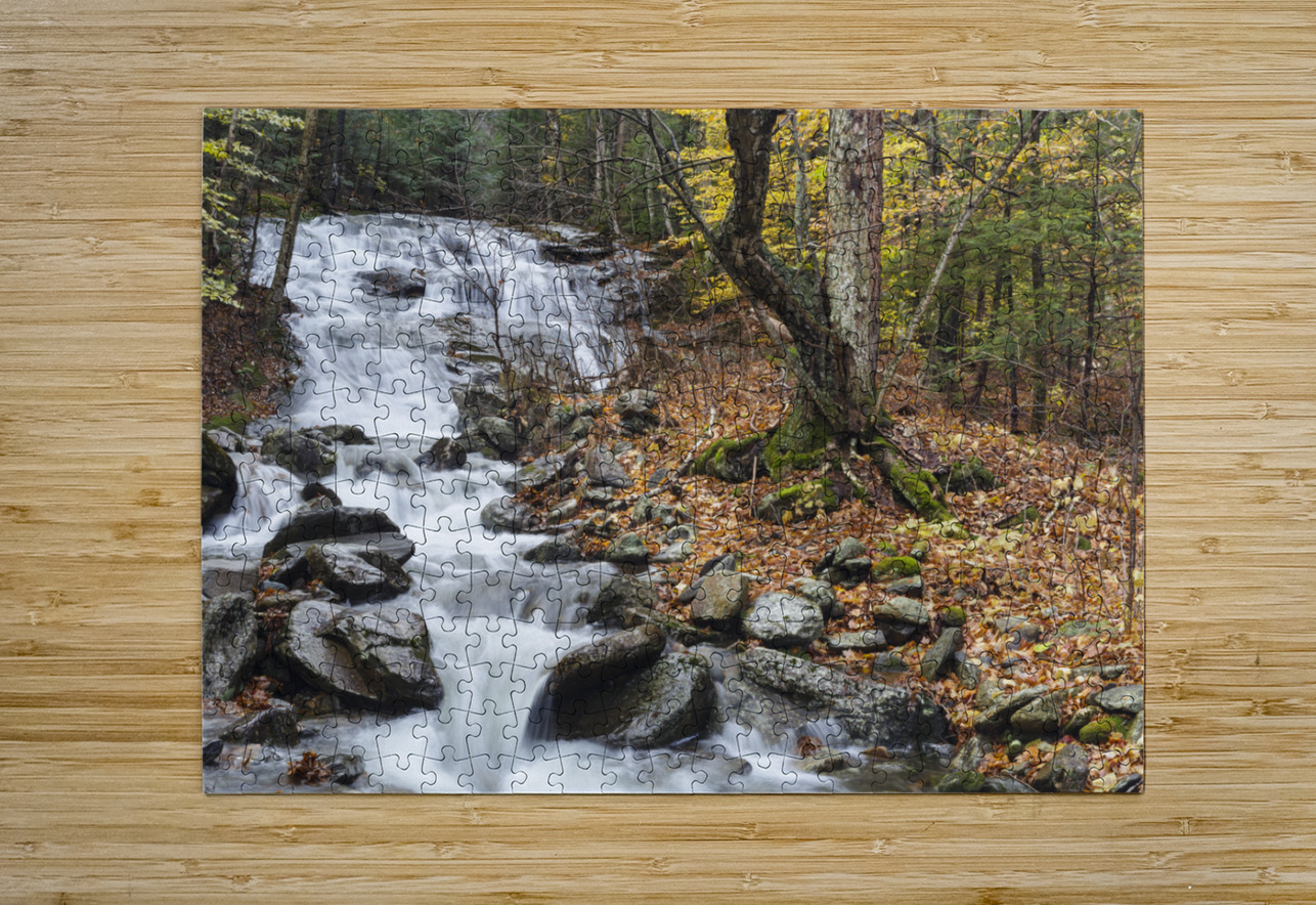 Stark Falls - North Woodstock New Hampshire ScenicNH Photography Puzzle printing