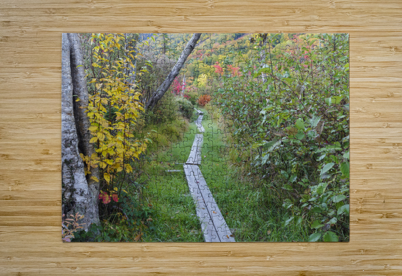 Echo Lake - Franconia Notch New Hampshire ScenicNH Photography Puzzle printing