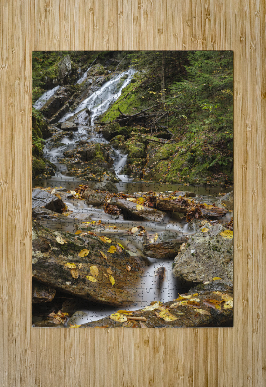 Huntington Cascades - Dixville Notch New Hampshire ScenicNH Photography Puzzle printing