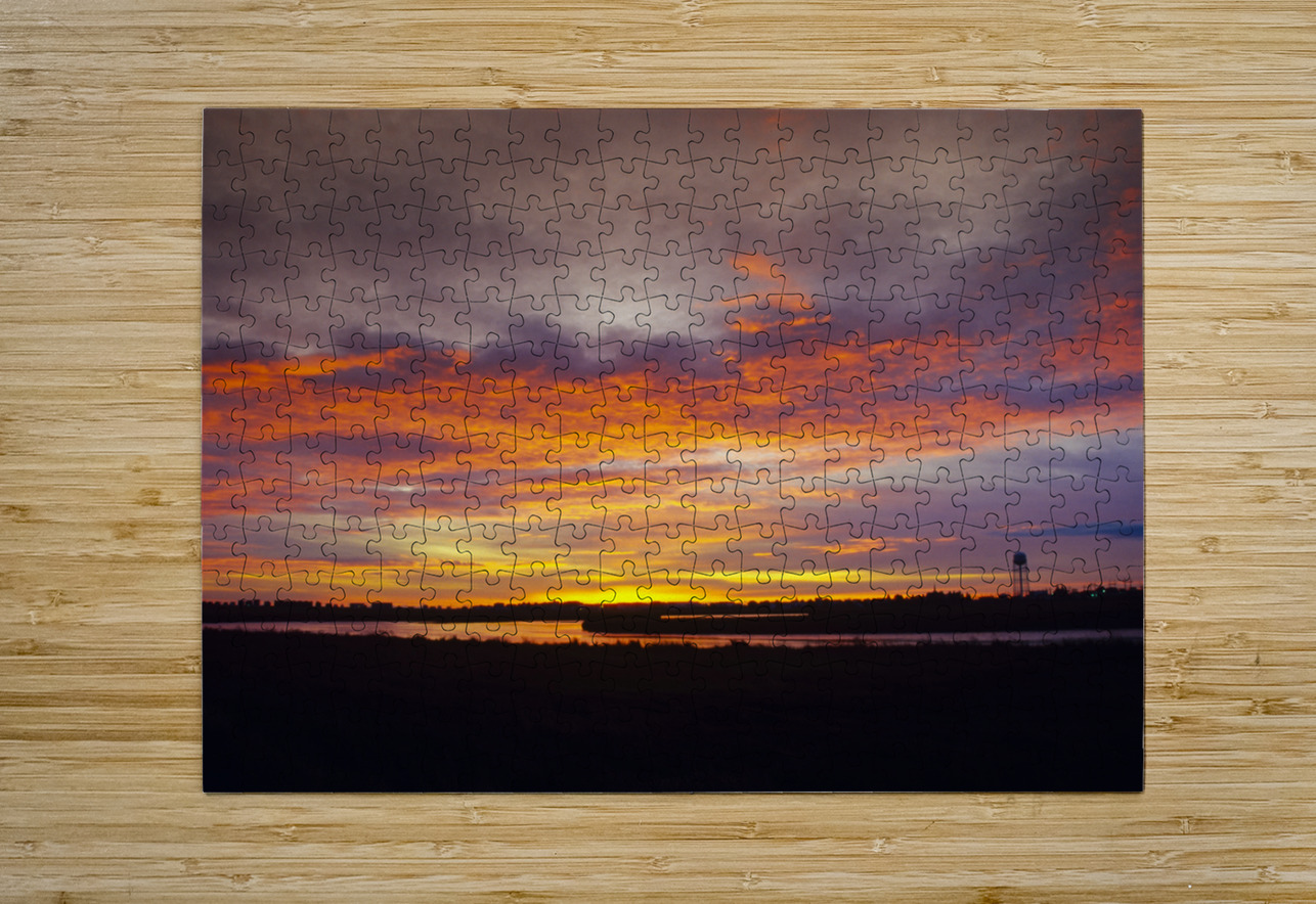 Sunrise - Hampton Beach New Hampshire ScenicNH Photography Puzzle printing