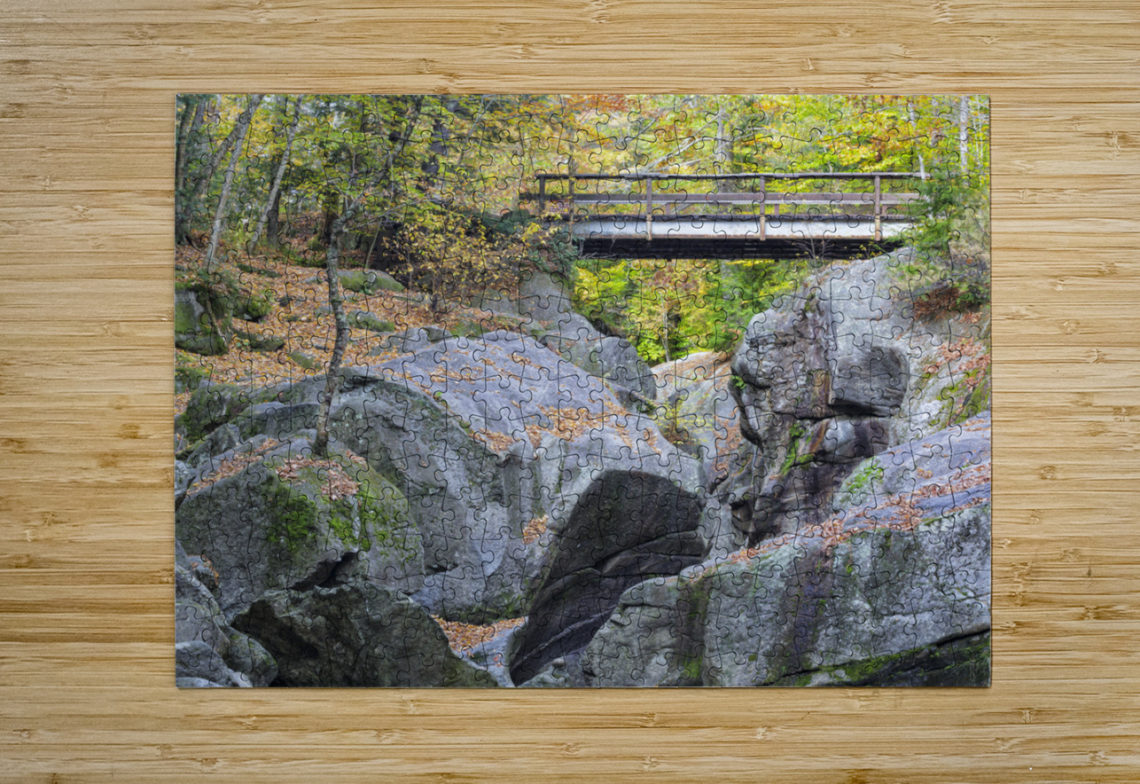 Sculptured Rocks Natural Area - Groton New Hampshire ScenicNH Photography Puzzle printing