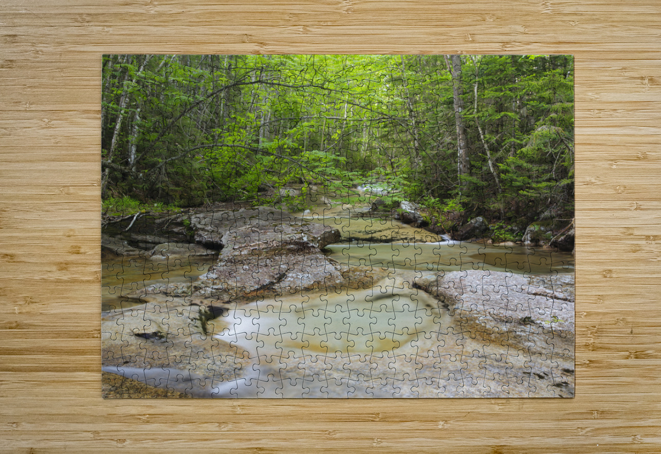 Crystal Brook - Pemigewasset Wilderness New Hampshire ScenicNH Photography Puzzle printing