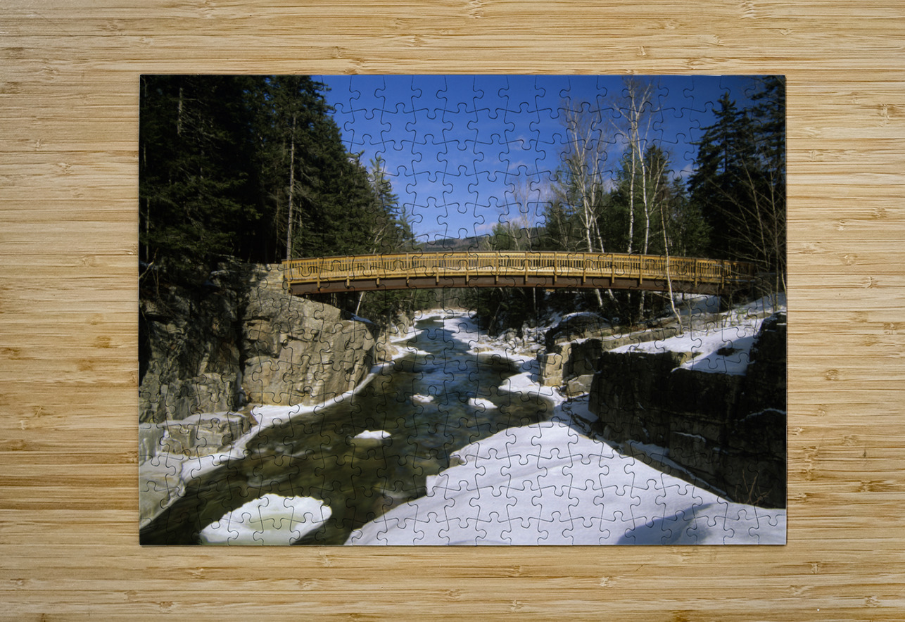 The Rocky Gorge Viewing Area ScenicNH Photography Puzzle printing