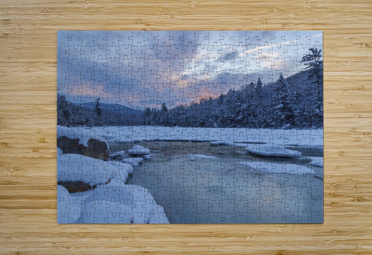 East Branch of the Pemigewasset River - Lincoln New Hampshire ScenicNH Photography Puzzle printing