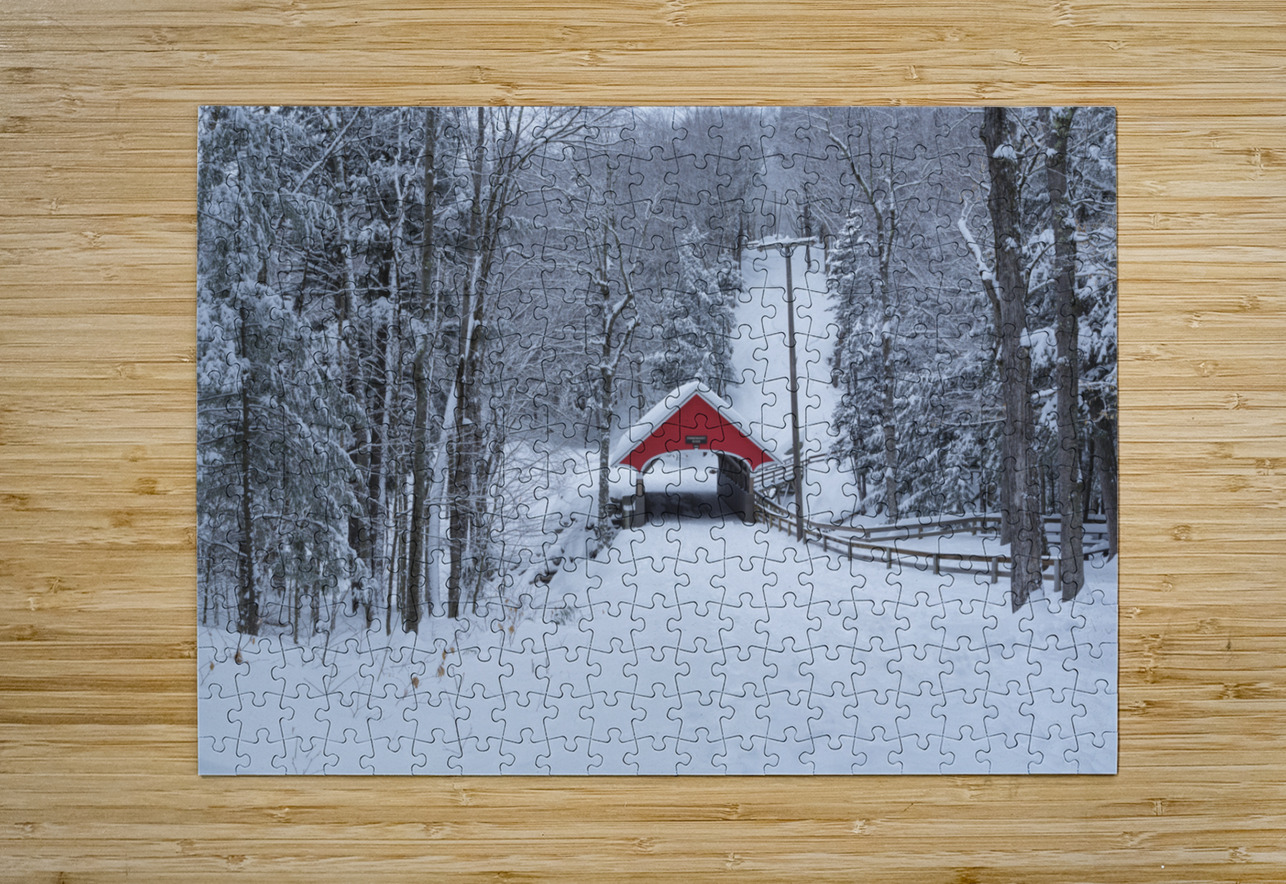 Franconia Notch - White Mountains New Hampshire ScenicNH Photography Puzzle printing