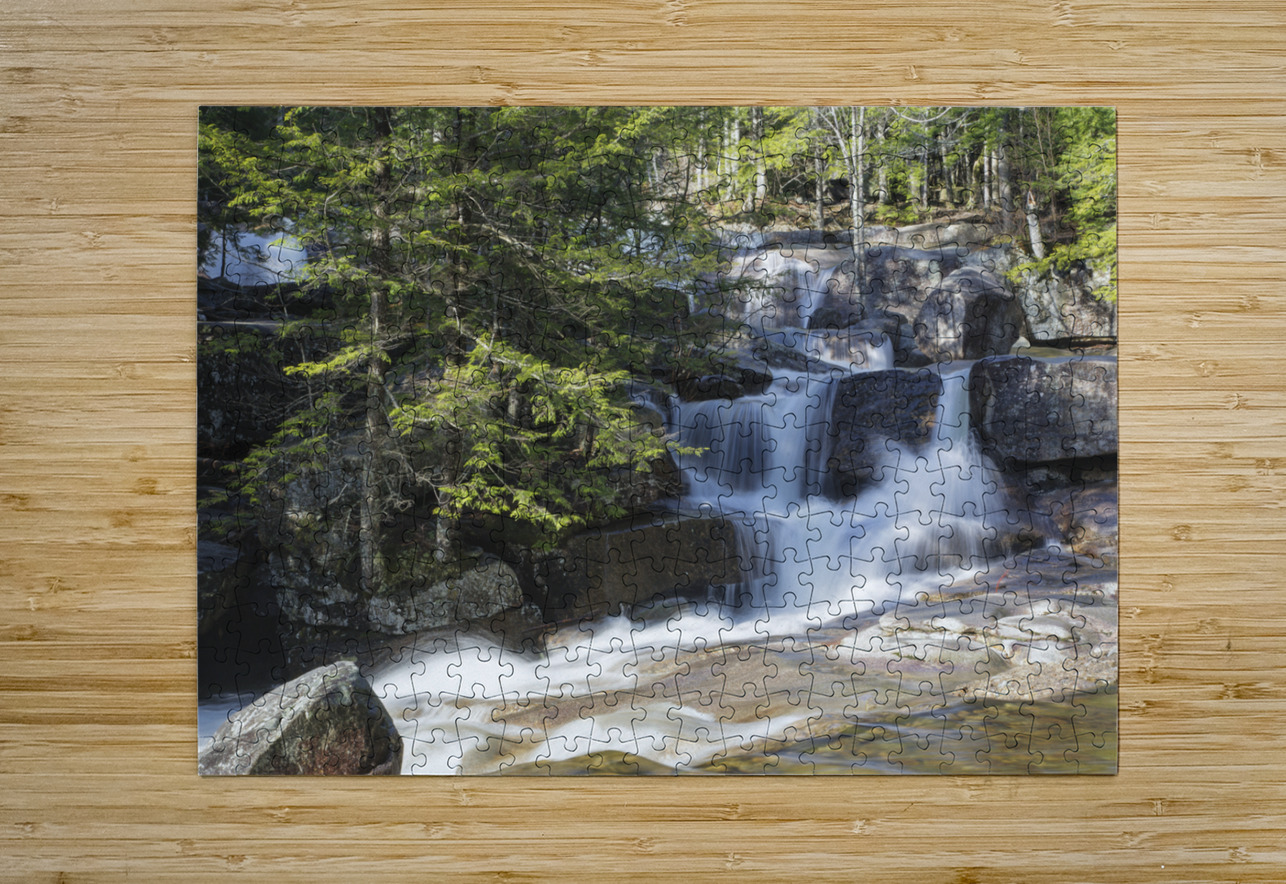 Dianas Baths - Bartlett New Hampshire ScenicNH Photography Puzzle printing
