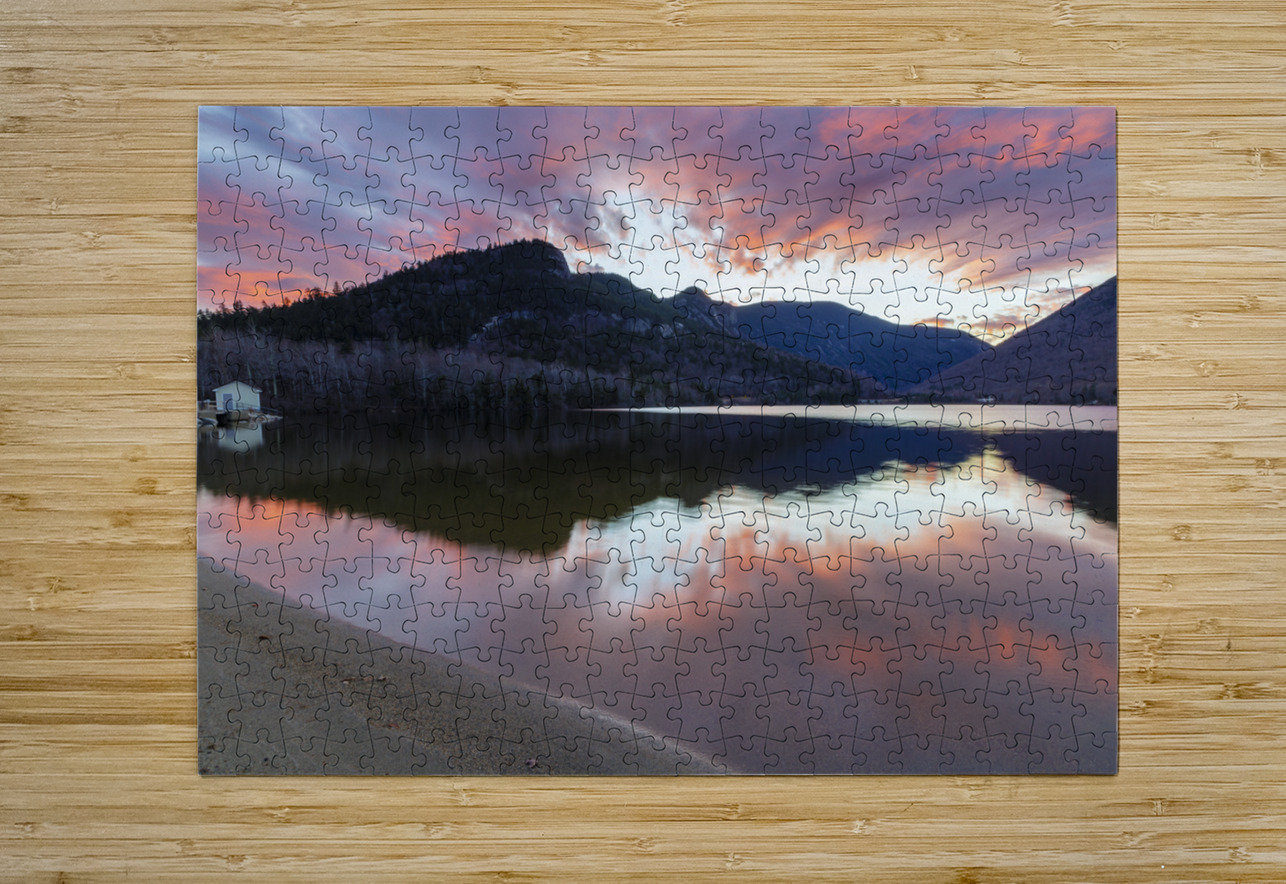Echo Lake - Franconia Notch New Hampshire ScenicNH Photography Puzzle printing