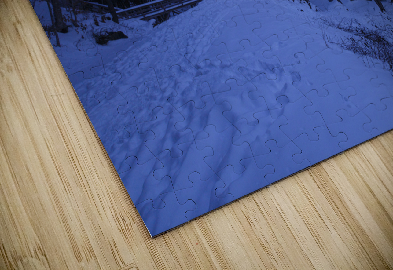 Flume Covered Bridge - Franconia Notch State Park New Hampshire ScenicNH Photography Puzzle